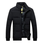 Men's Thick Puffer Jacket – High Collar Winter Coat