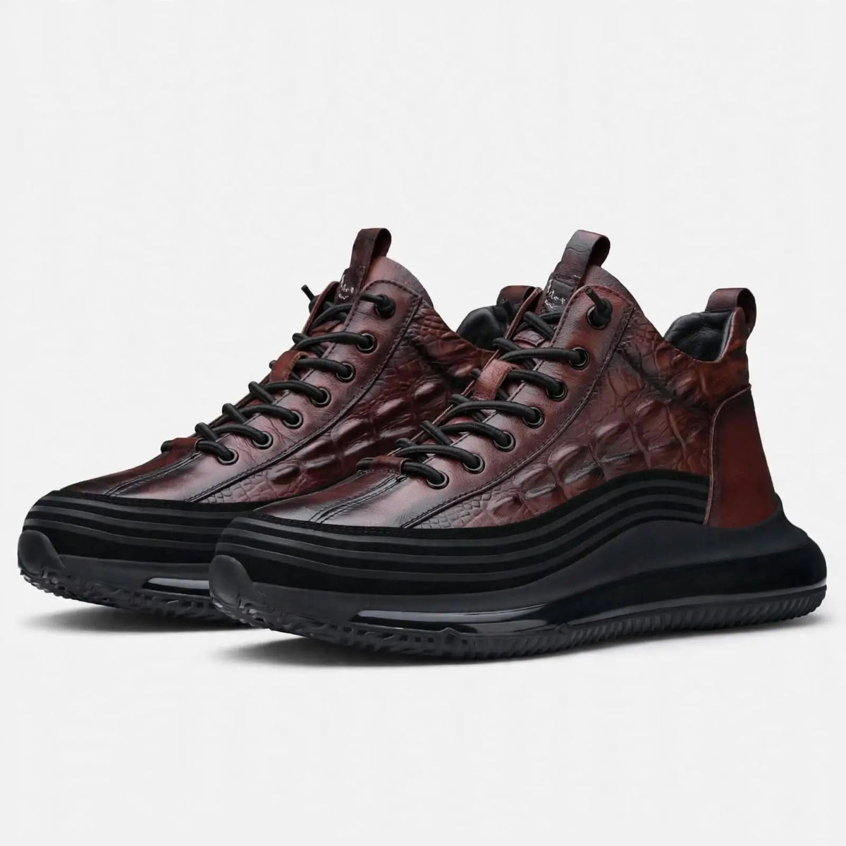 Urban Edge Leather-Look Sneakers
