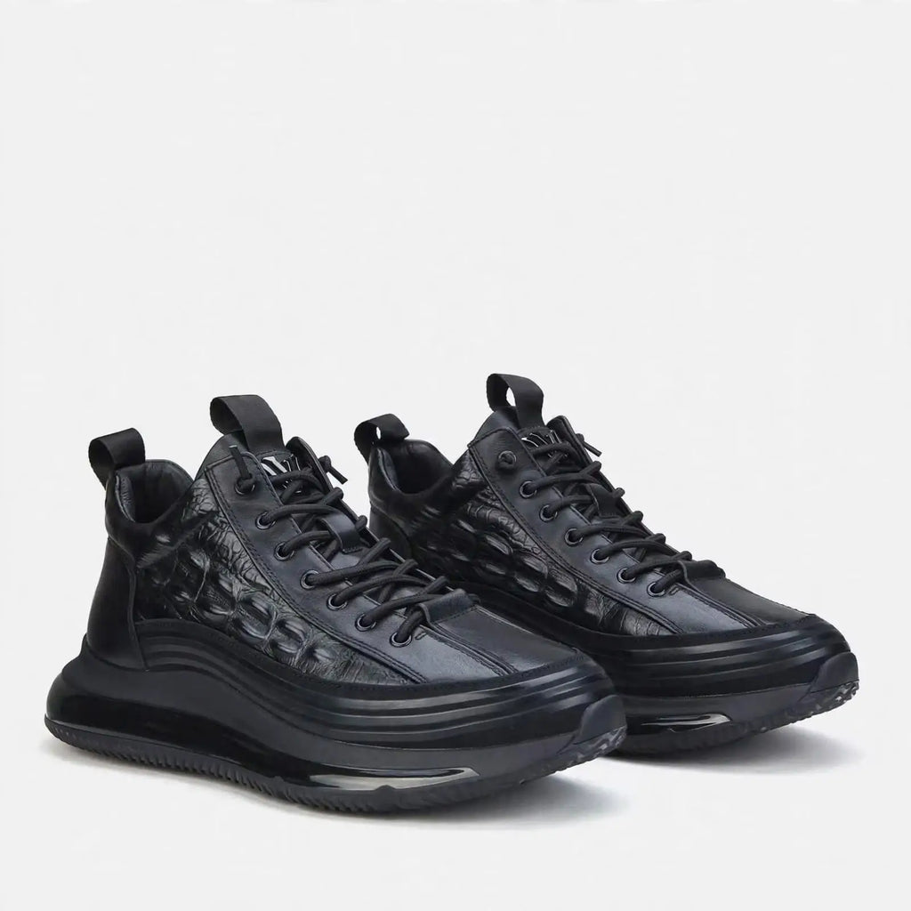Urban Edge Leather-Look Sneakers