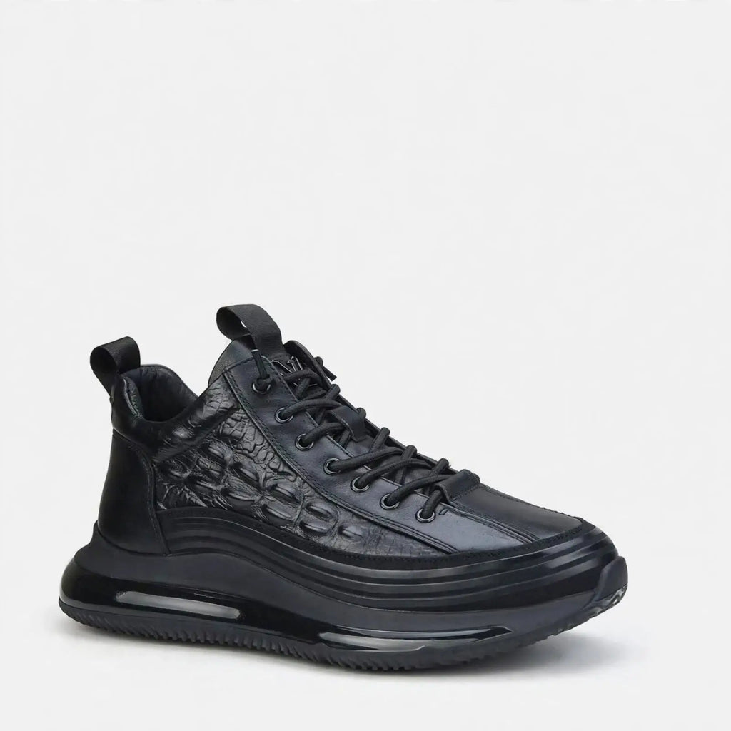 Urban Edge Leather-Look Sneakers