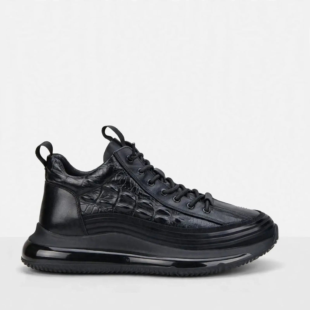 Urban Edge Leather-Look Sneakers