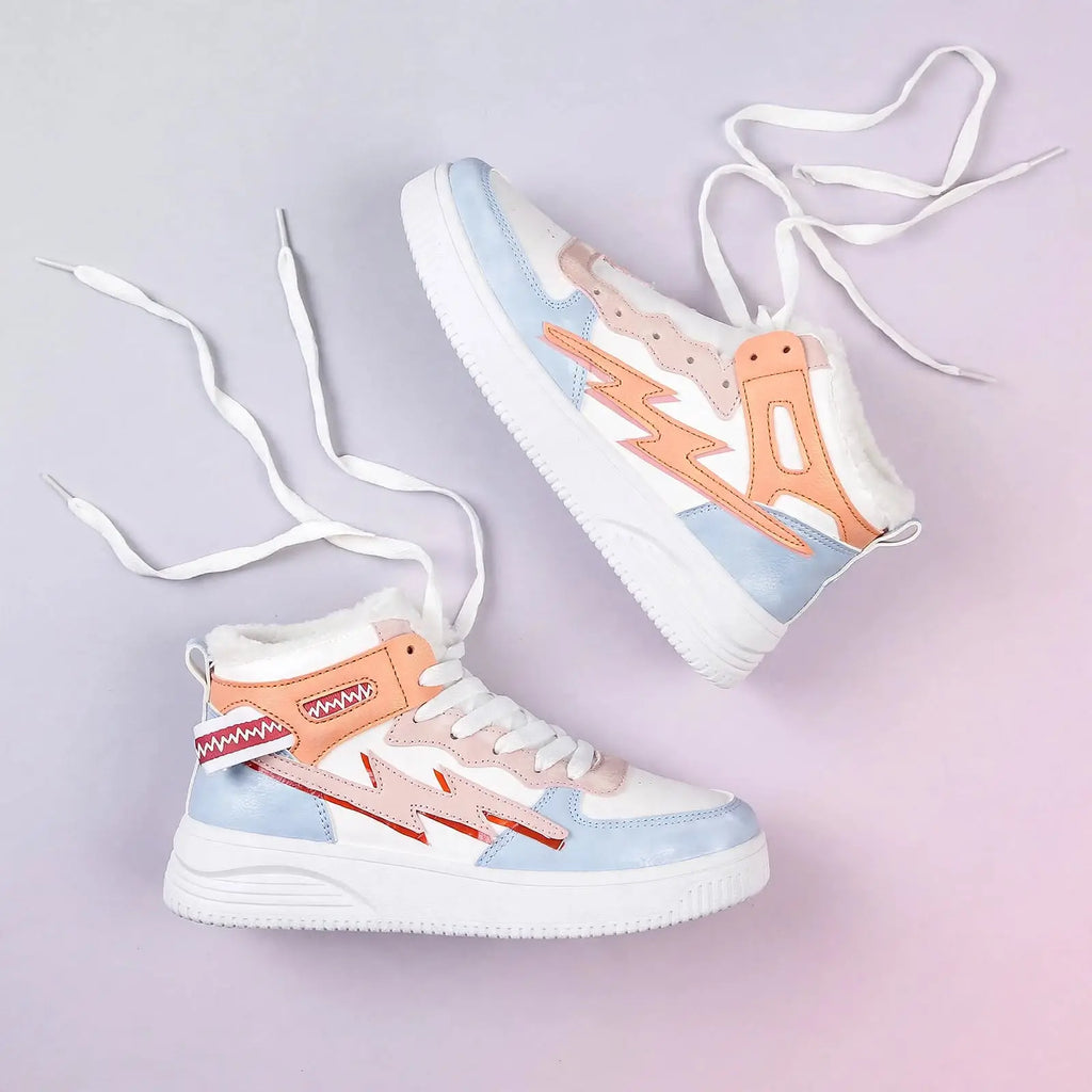 Women's Frost Glow Winter Sneakers – Pastel Pink