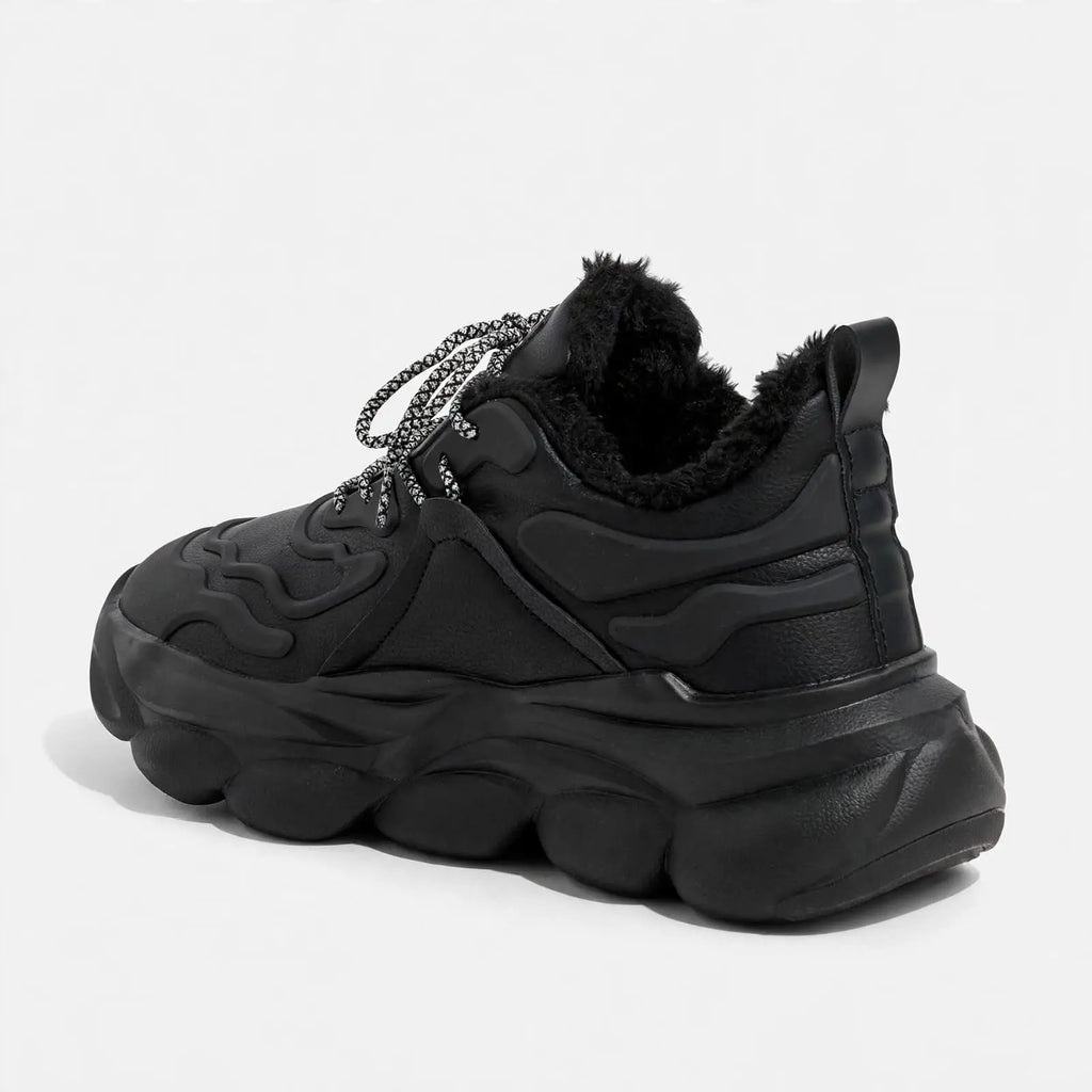 Onyx Trail Velvet-Lined Chunky Sneakers
