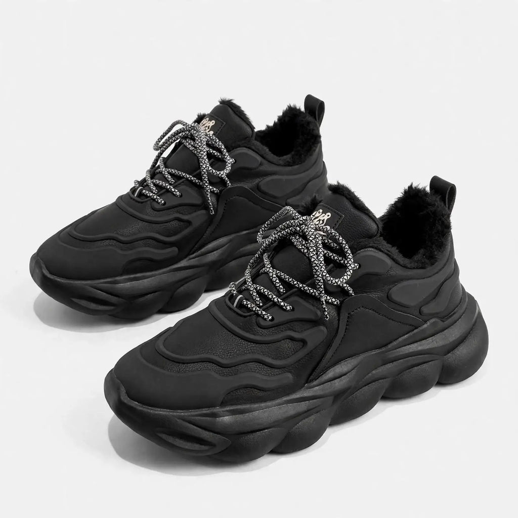 Onyx Trail Velvet-Lined Chunky Sneakers
