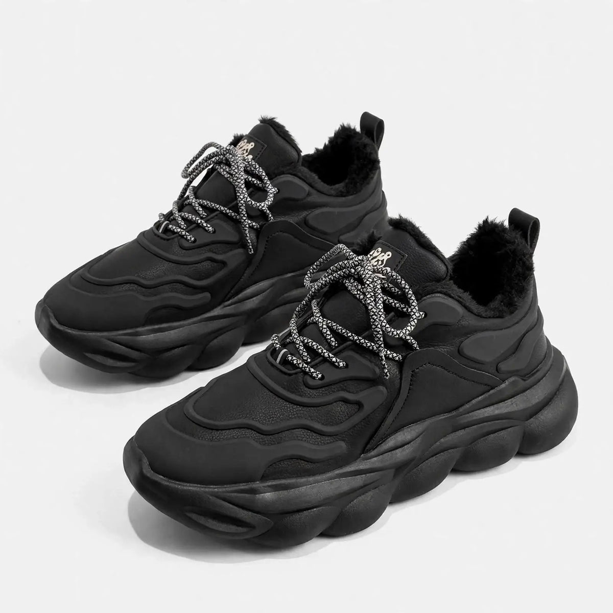Onyx Trail Velvet-Lined Chunky Sneakers