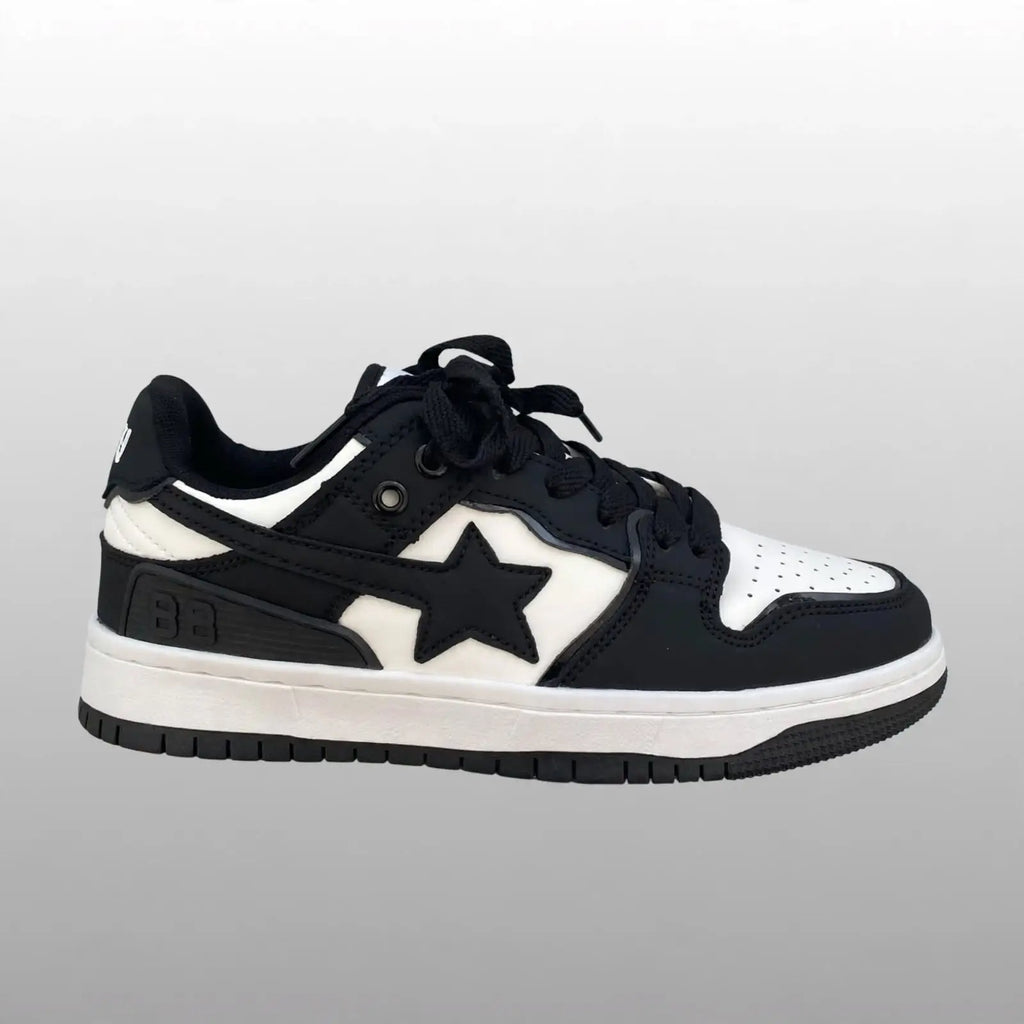 Starline Retro Sneakers – Black & White