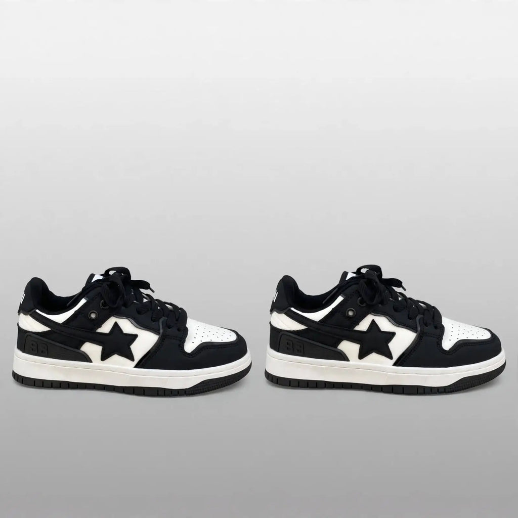 Starline Retro Sneakers – Black & White