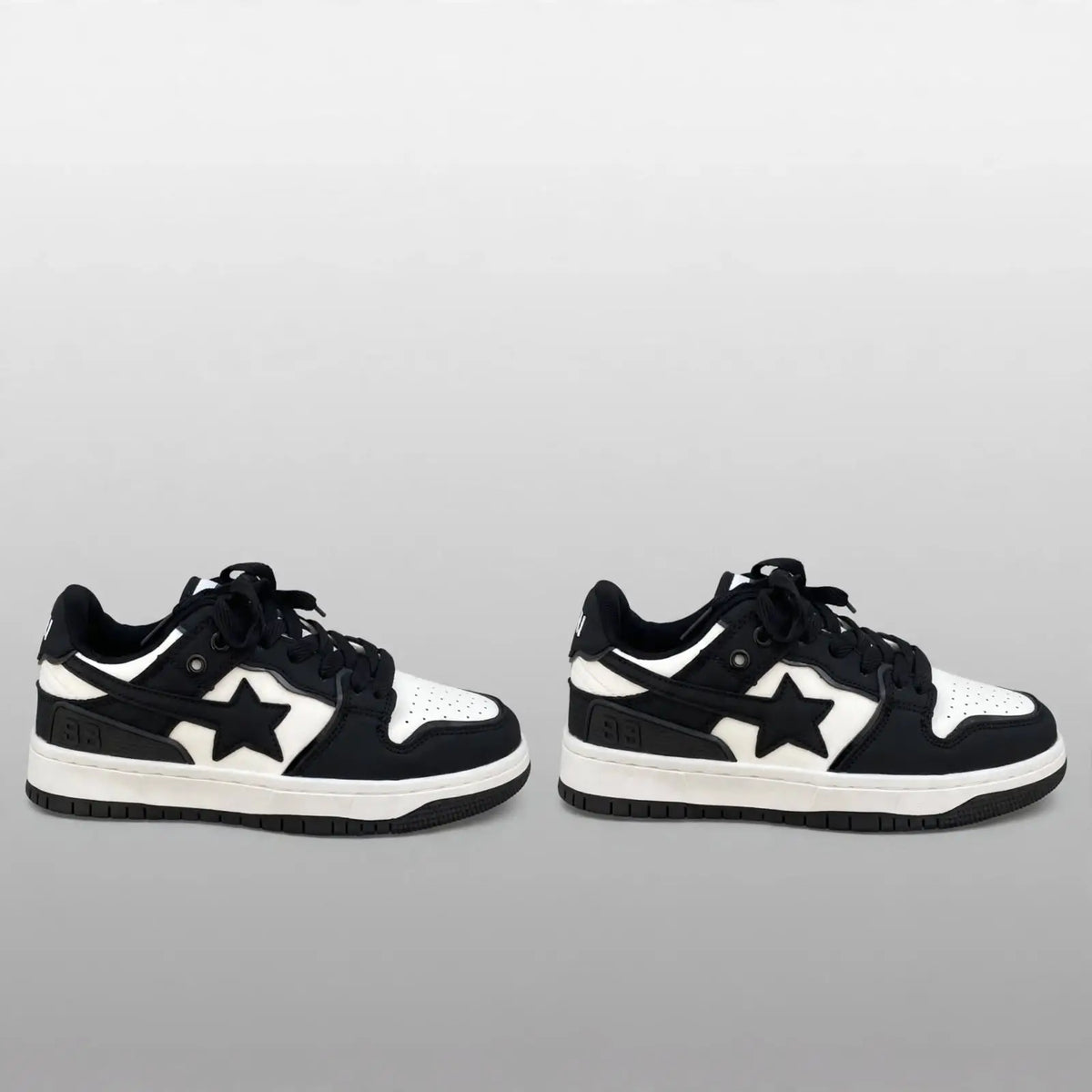 Starline Retro Sneakers – Black & White