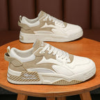 Breathable White Shoes With Thick Soles