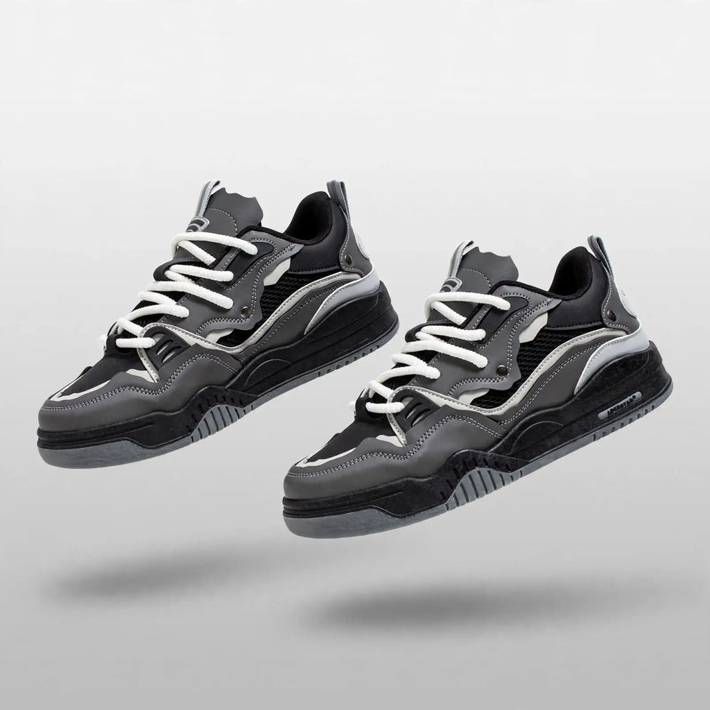 Men's Retro Chunky Sneakers – Color block Streetwear Shoes