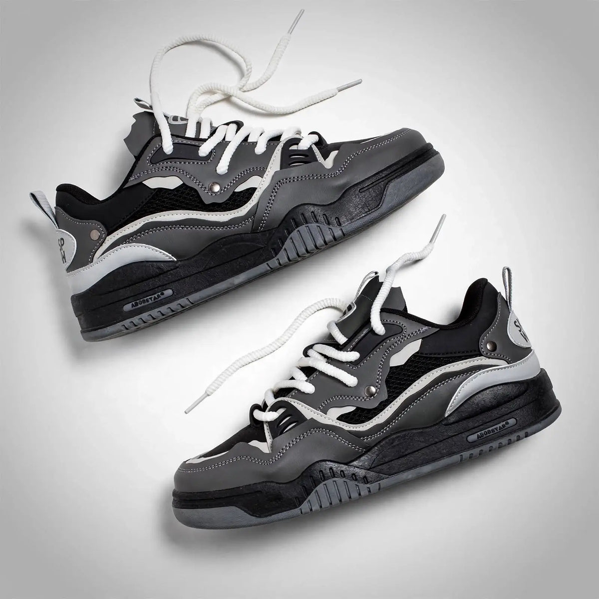 Men's Retro Chunky Sneakers – Color block Streetwear Shoes