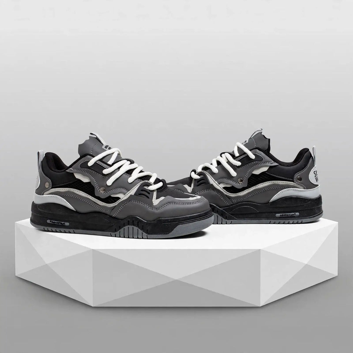 Men's Retro Chunky Sneakers – Color block Streetwear Shoes