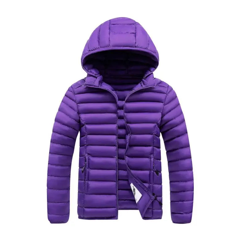 Men’s Slim-Fit Lightweight Hooded Puffer Jacket