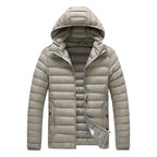 Men’s Slim-Fit Lightweight Hooded Puffer Jacket