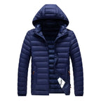 Men’s Slim-Fit Lightweight Hooded Puffer Jacket