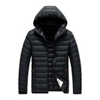 Men’s Slim-Fit Lightweight Hooded Puffer Jacket