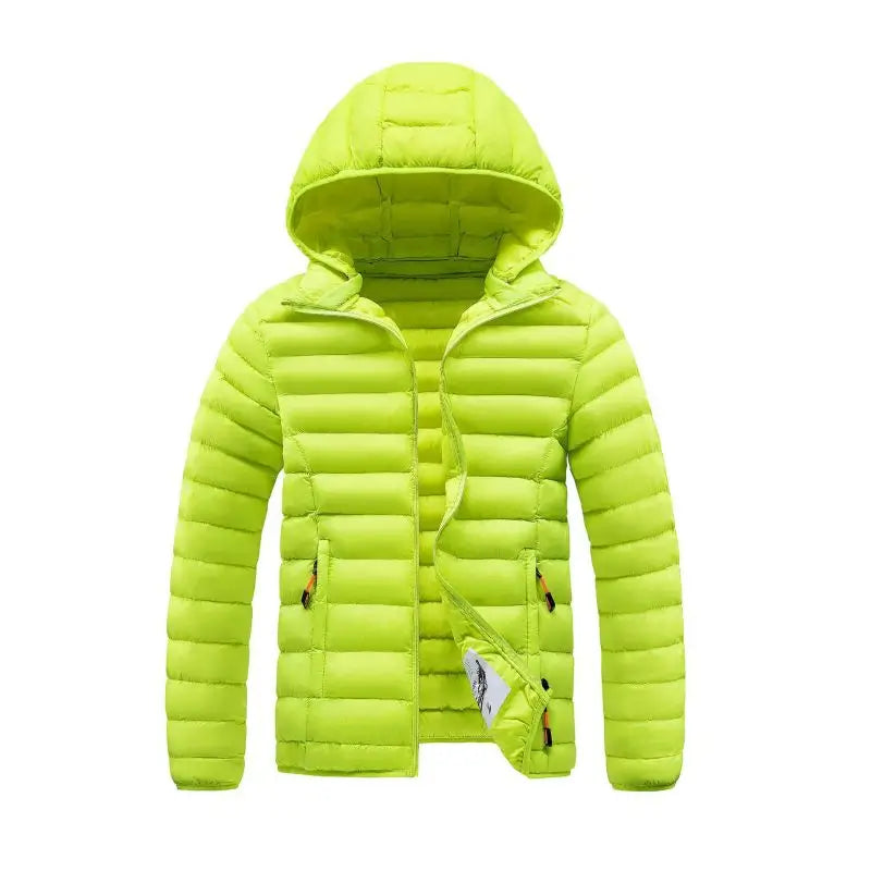 Men’s Slim-Fit Lightweight Hooded Puffer Jacket