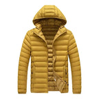 Men’s Slim-Fit Lightweight Hooded Puffer Jacket