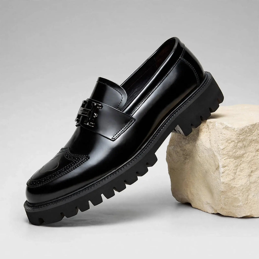 Men's Premium Leather Chunky Sole Loafers