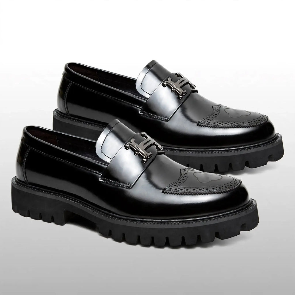 Men's Premium Leather Chunky Sole Loafers