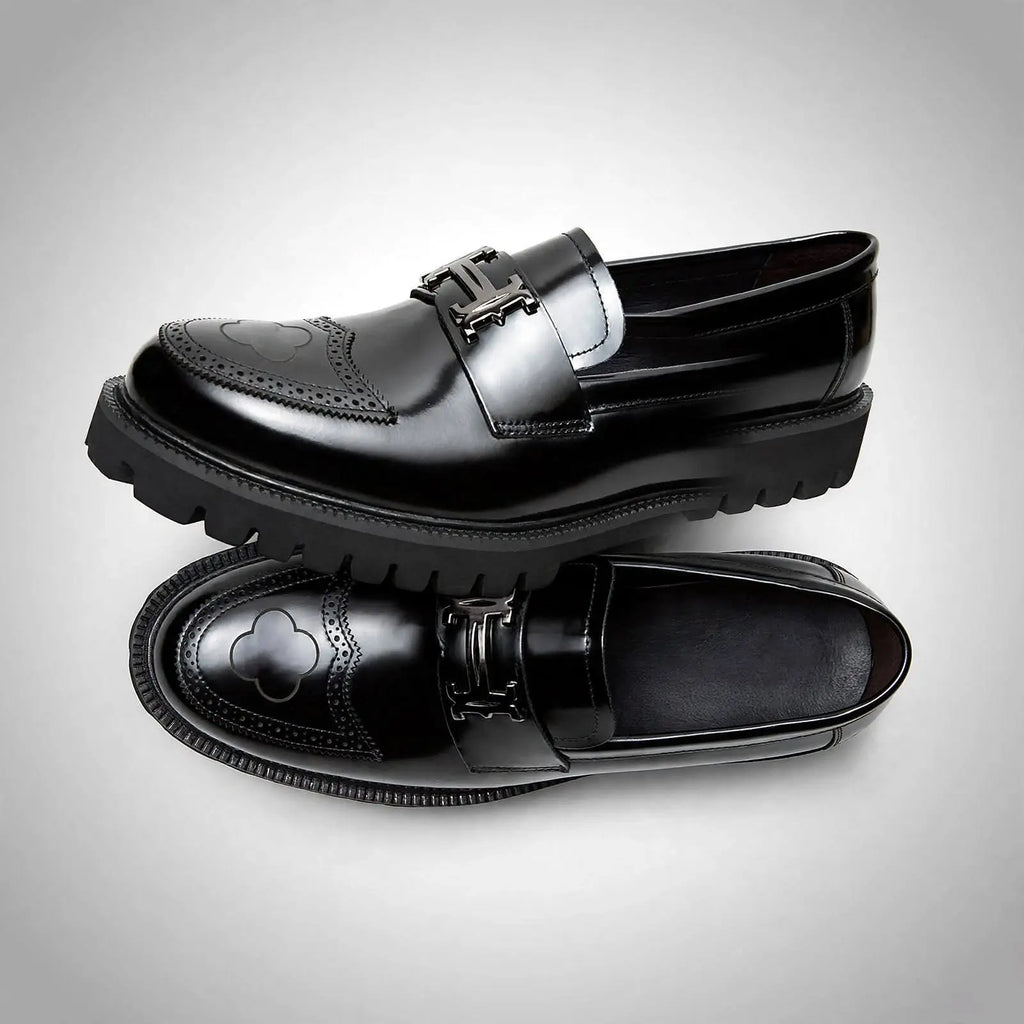 Men's Premium Leather Chunky Sole Loafers