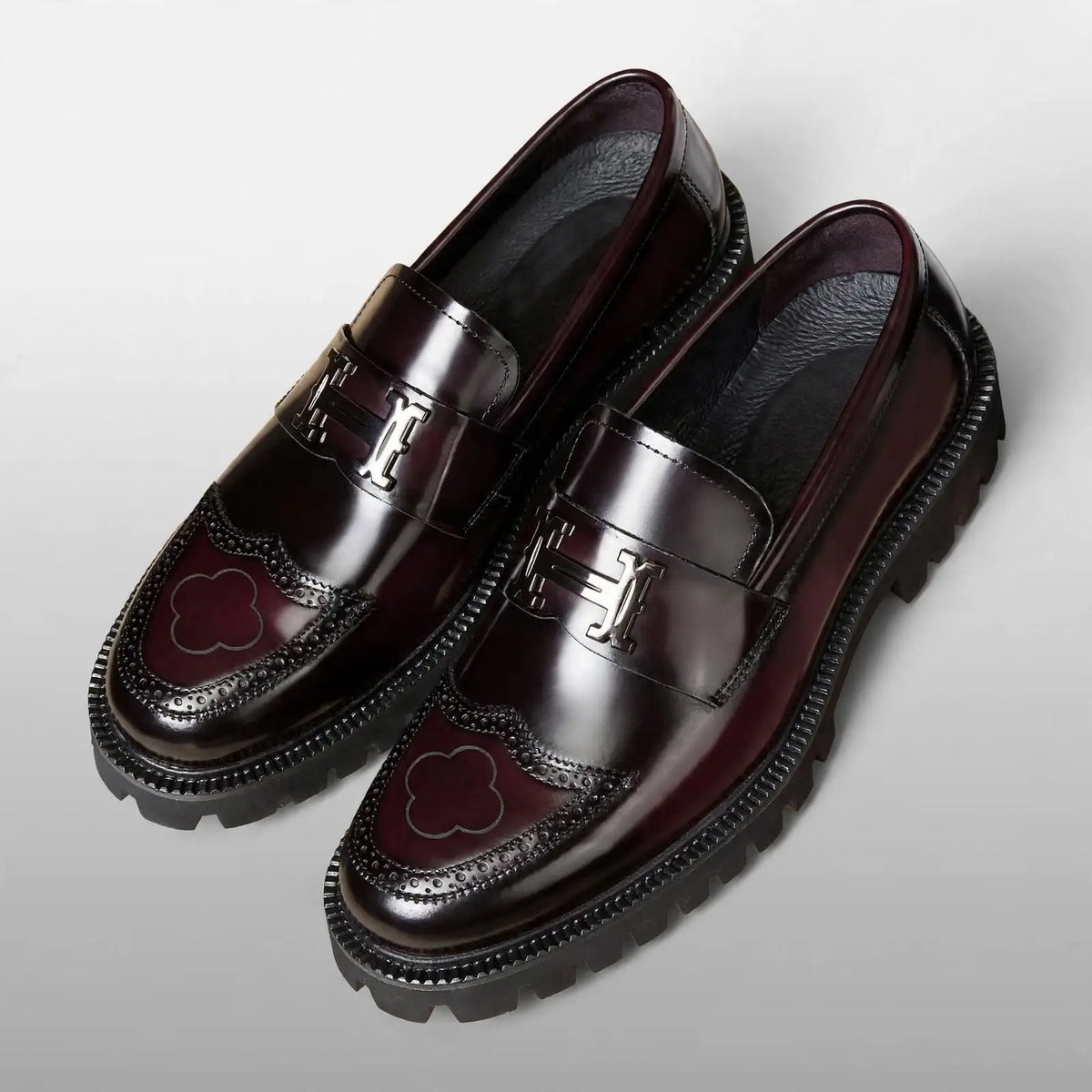Men's Premium Leather Chunky Sole Loafers
