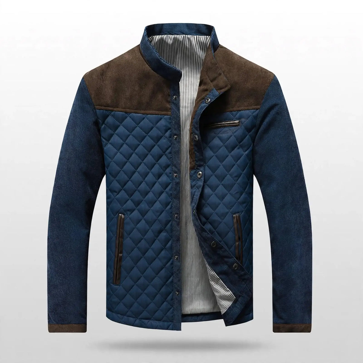 Heritage Quilt Men's Stand-Collar Jacket