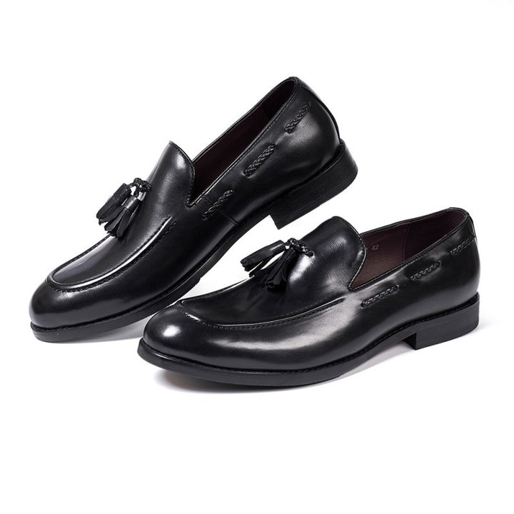 Fringed Tassel Loafers - Leather Shoes