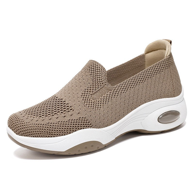 Thick-soled Woven Fly Shoes