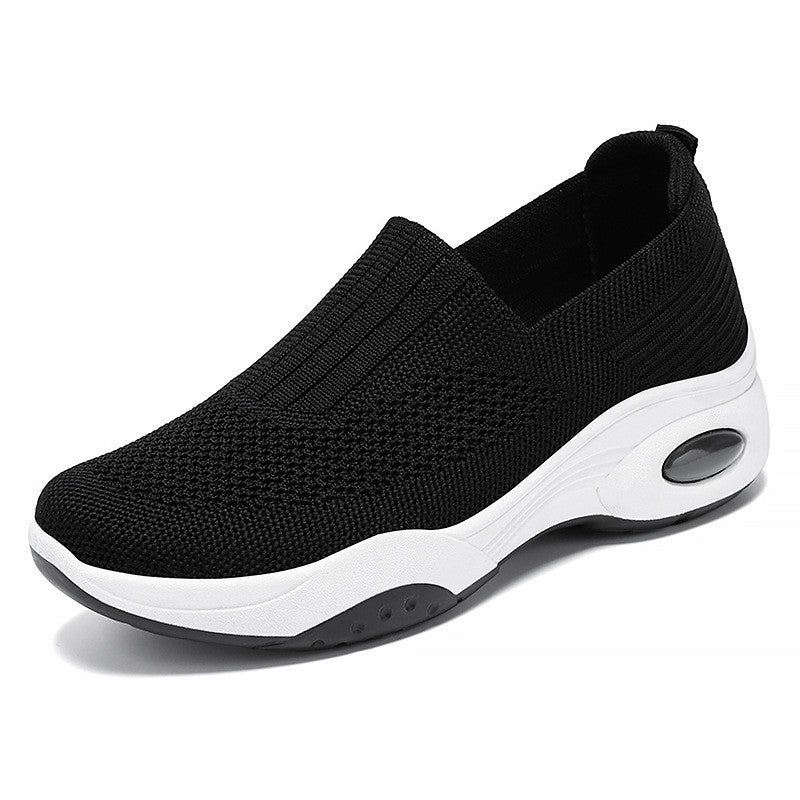 Thick-soled Woven Fly Shoes