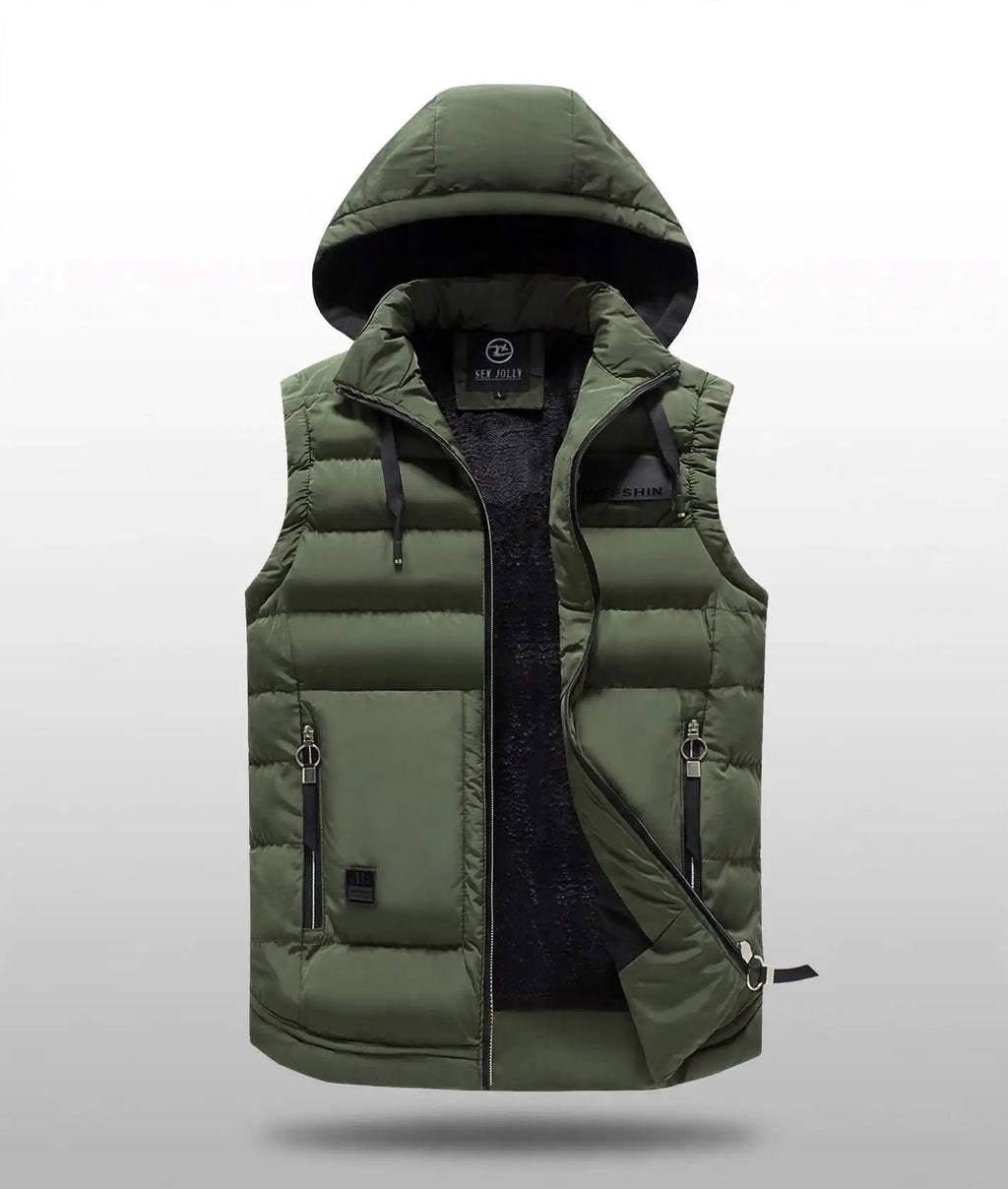 Alpine Shield Men's Hooded Puffer Vest