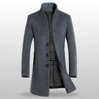 Urban Class Men's Quilted-Lining Long Coat