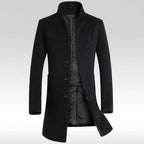 Urban Class Men's Quilted-Lining Long Coat