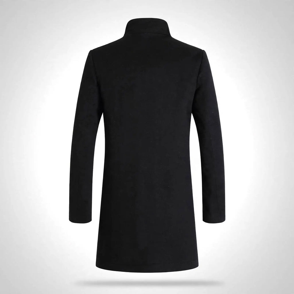 Urban Class Men's Quilted-Lining Long Coat
