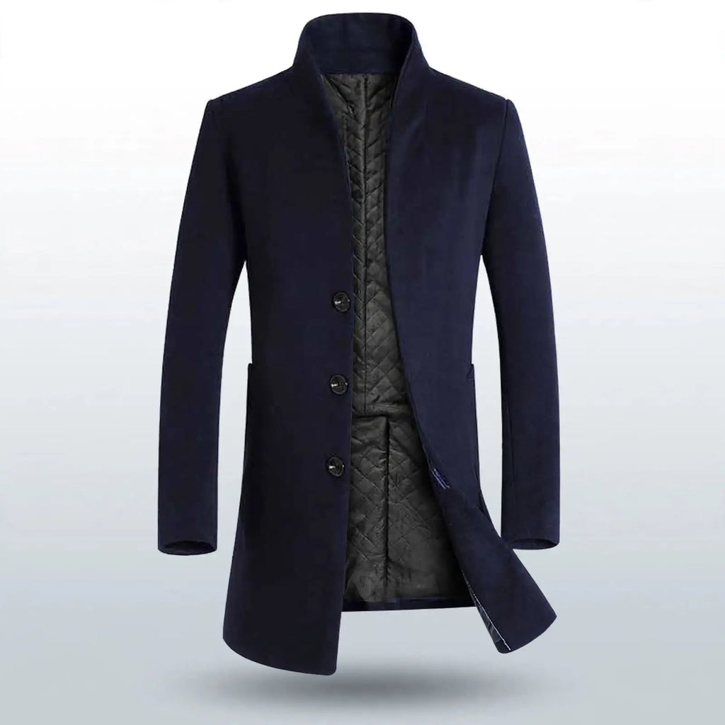 Urban Class Men's Quilted-Lining Long Coat