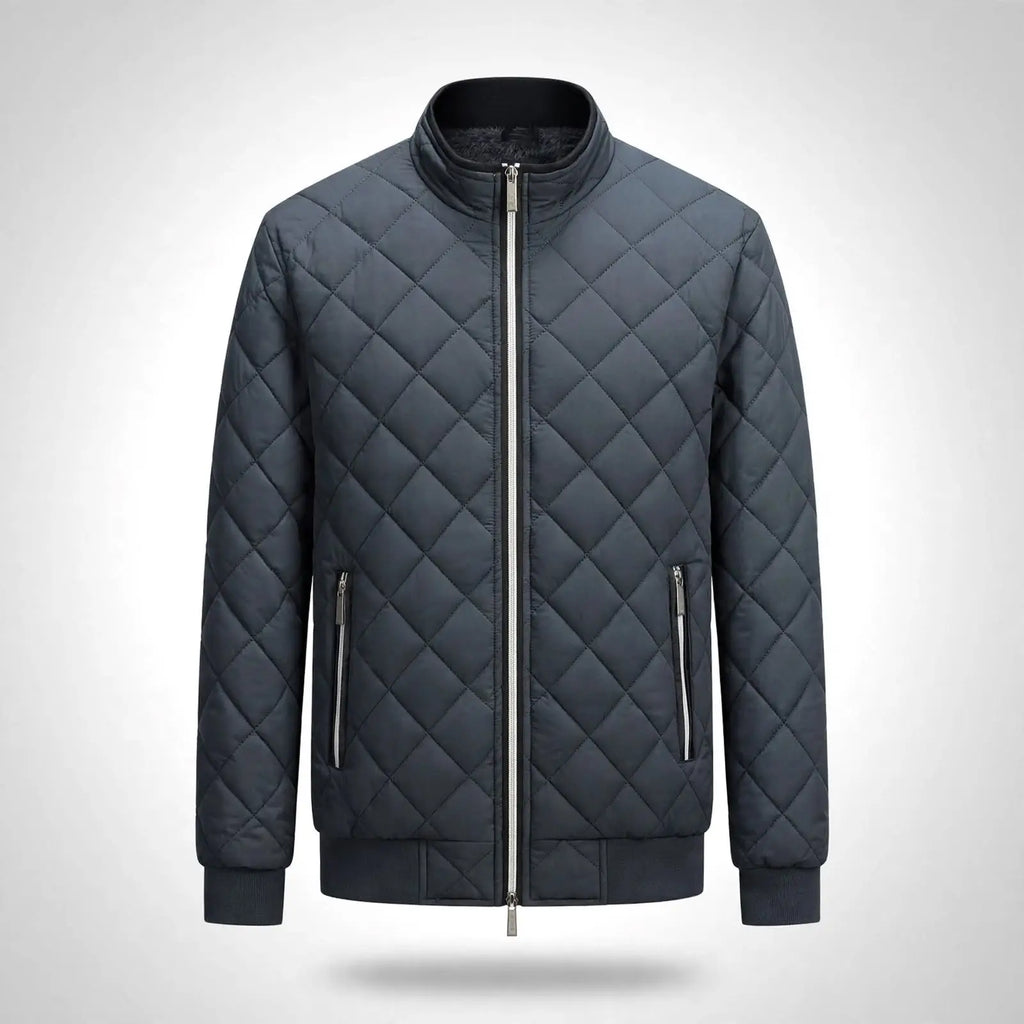 Fros Quilt Men's Fleece-Lined Quilted Jacket