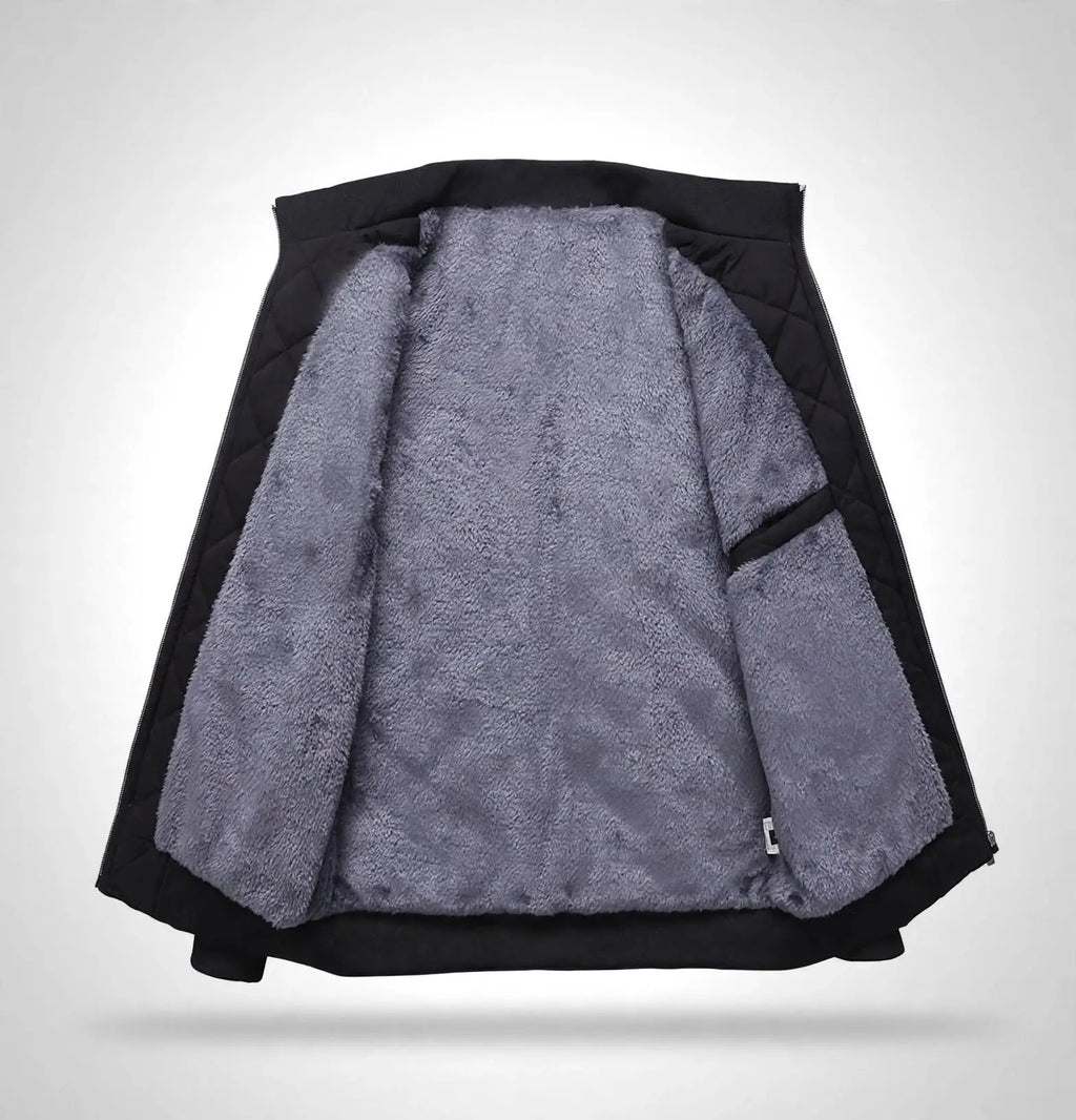Fros Quilt Men's Fleece-Lined Quilted Jacket