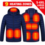 Thermo Core Smart Heated Hooded Jacket – Up to 21 Heating Zones