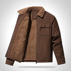 Suede Craft Men's Sherpa-Collar Jacket