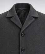 Men’s Classic Long Coat – Single-Breasted Overcoat