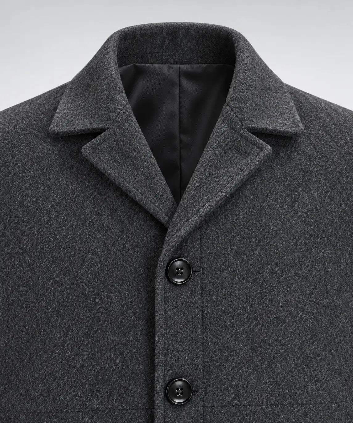 Men’s Classic Long Coat – Single-Breasted Overcoat