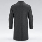 Men’s Classic Long Coat – Single-Breasted Overcoat