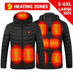 Thermo Core Smart Heated Hooded Jacket – Up to 21 Heating Zones