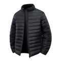 Men's Stand Collar Quilted Puffer Jacket – Lightweight Winter Coat