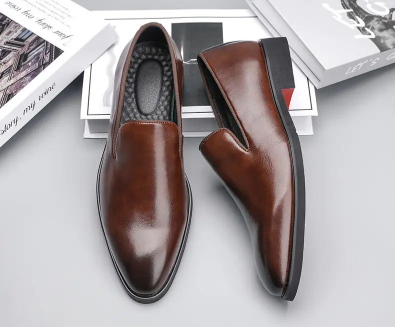 Executive Pointed-Toe Oxfords
