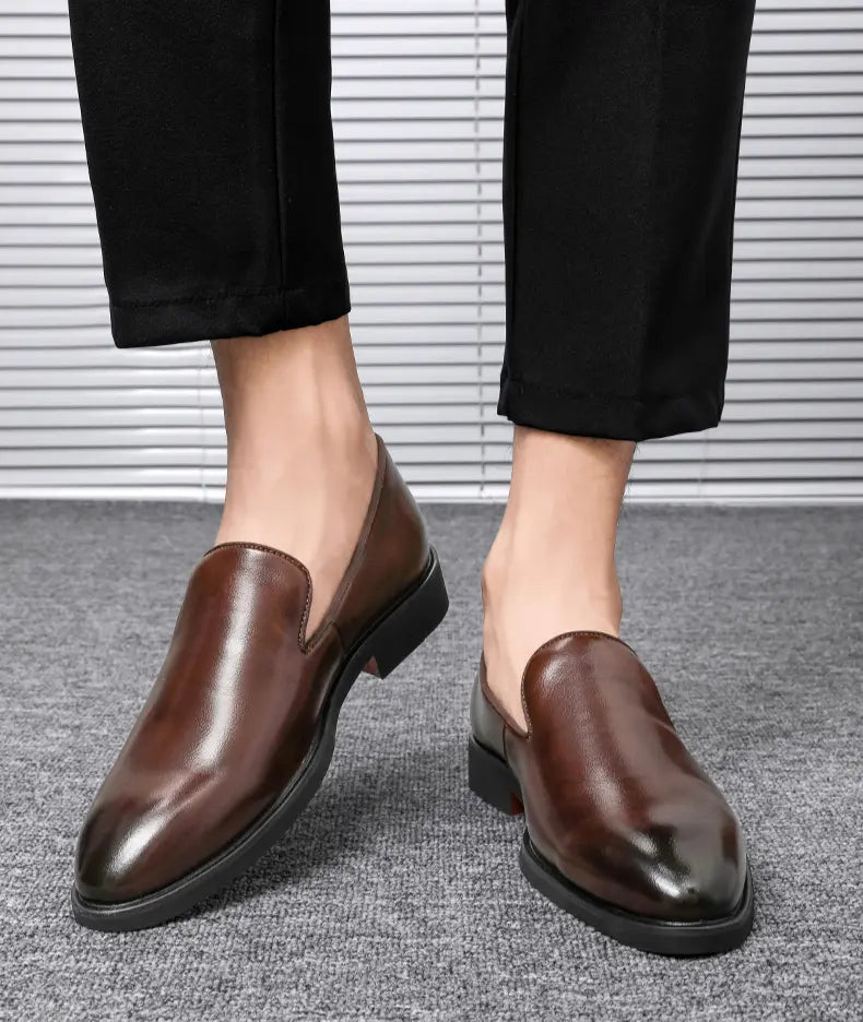 Executive Pointed-Toe Oxfords