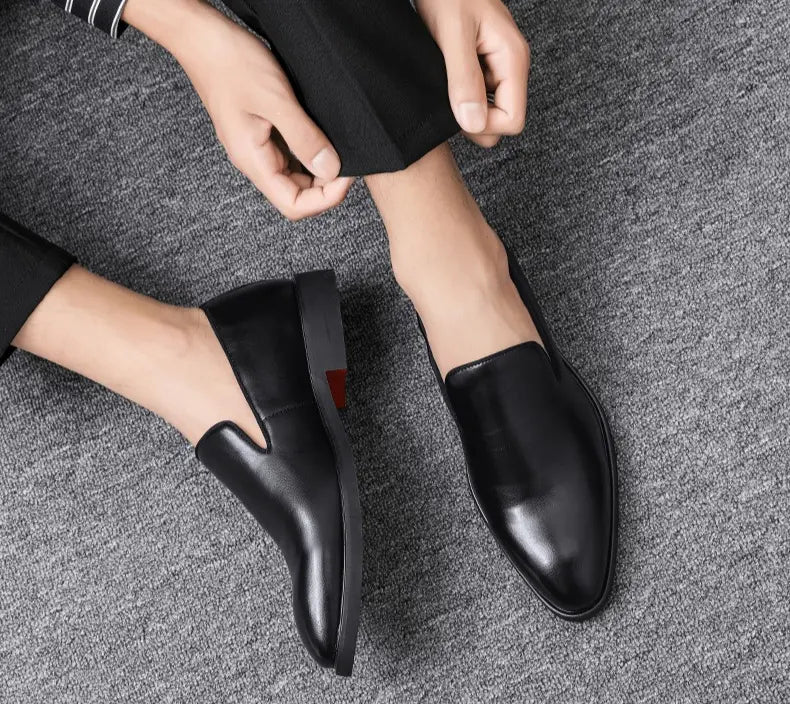 Executive Pointed-Toe Oxfords