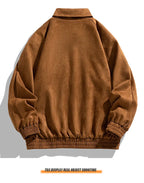 Men's Vintage Suede Bomber Jacket – Relaxed Fit