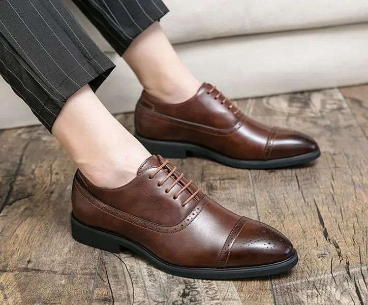 Heritage Brogue Oxfords - Leather Shoes
