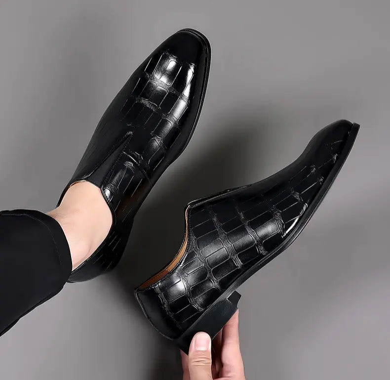 Men's Stone-Texture Loafers – British Casual Collection